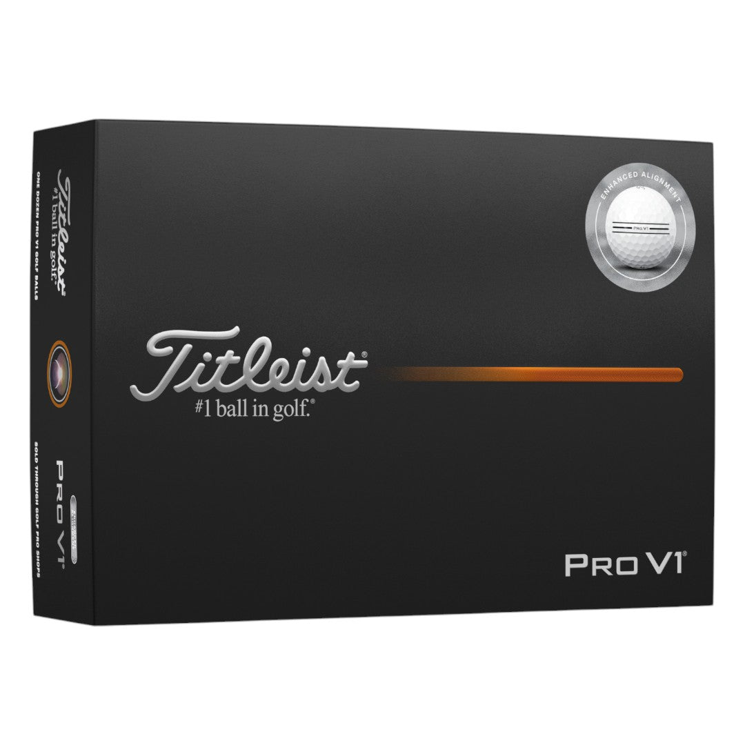 Titleist 2025 Pro V1 Enhanced Align Golf Balls | White