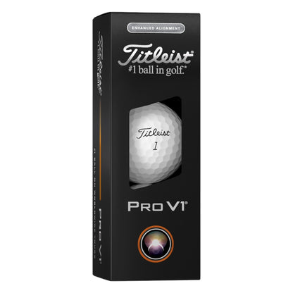 Titleist 2025 Pro V1 Enhanced Align Golf Balls | White