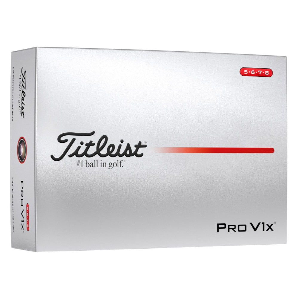 Titleist 2025 Pro V1x High Numbers Golf Balls | White