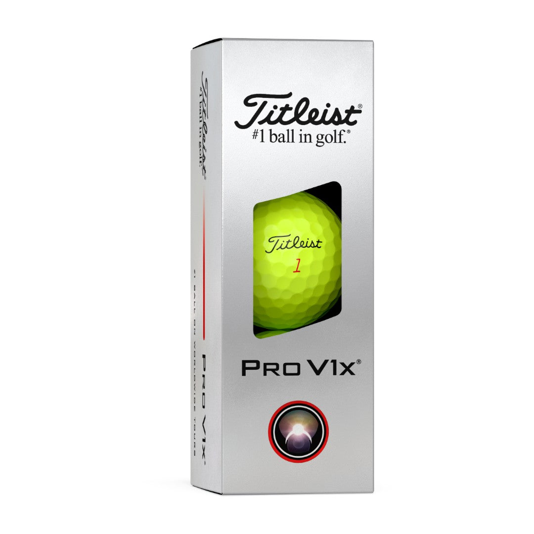 Titleist 2025 Pro V1x Golf Balls | Yellow