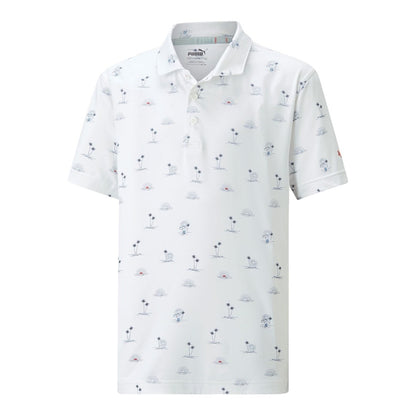 Junior Puma Cloudspun Horizons Golf Polo Shirt 539780