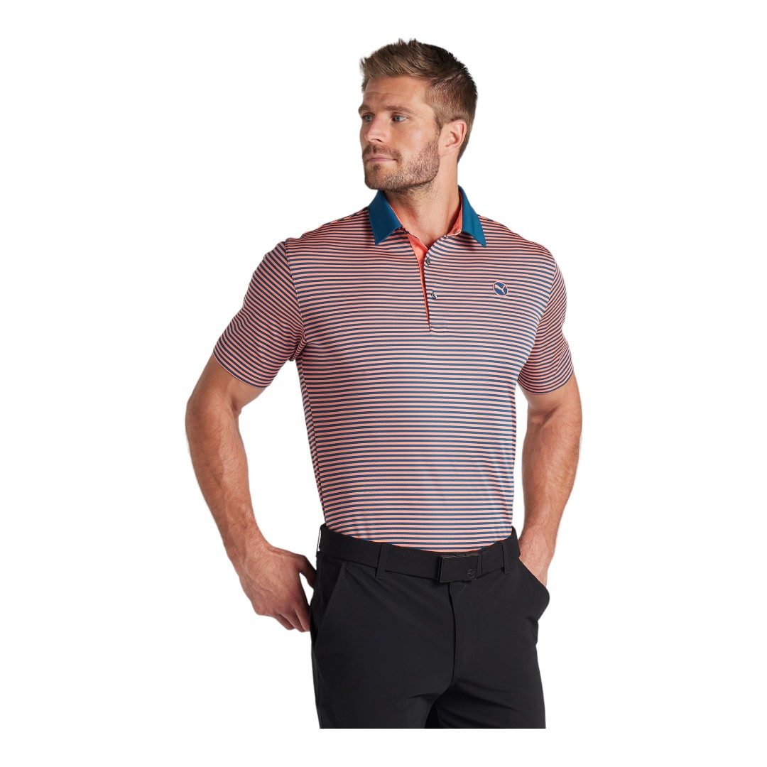 Puma Pure Stripe Golf Polo Shirt 624475