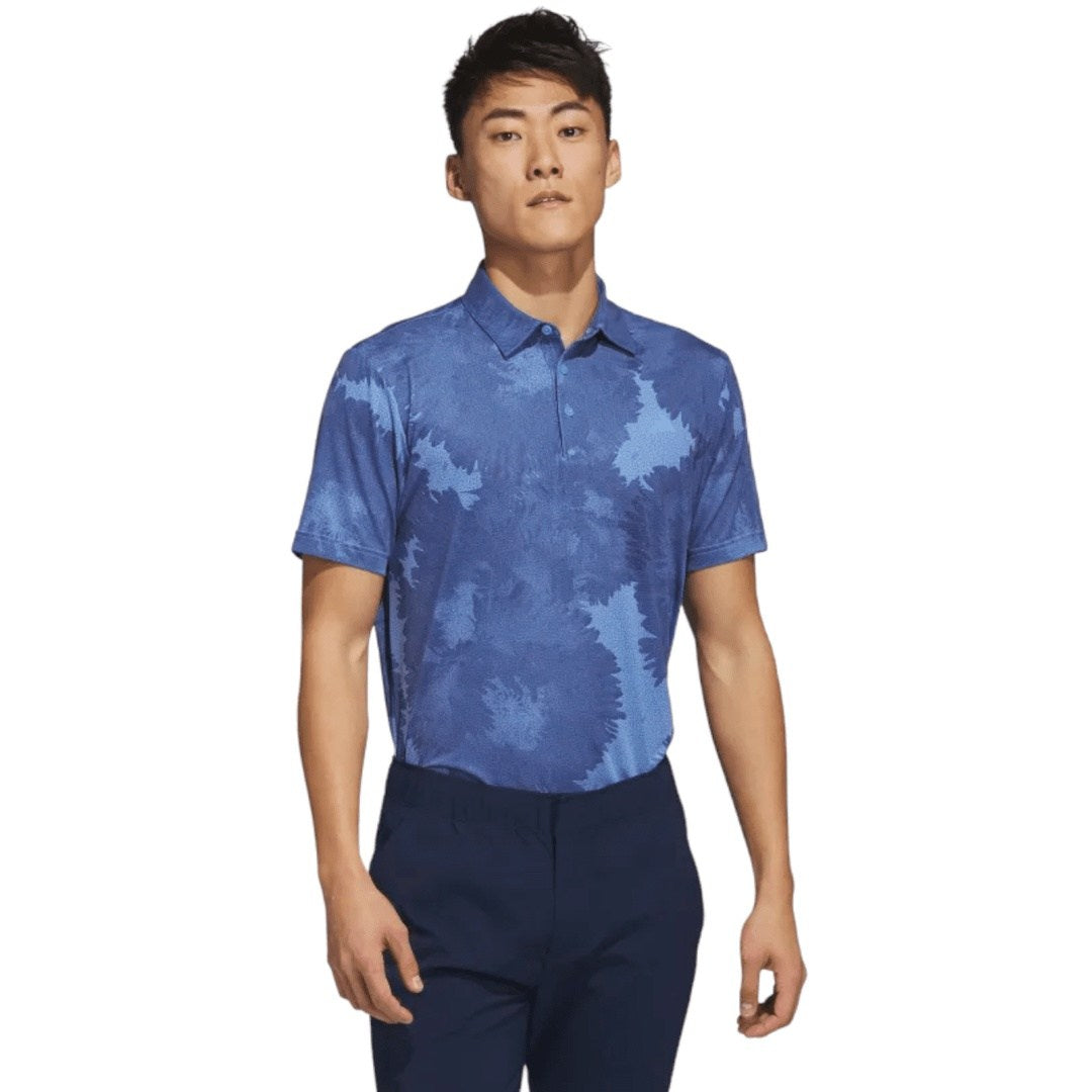 adidas Flower Mesh Print Golf Polo Shirt HS1128