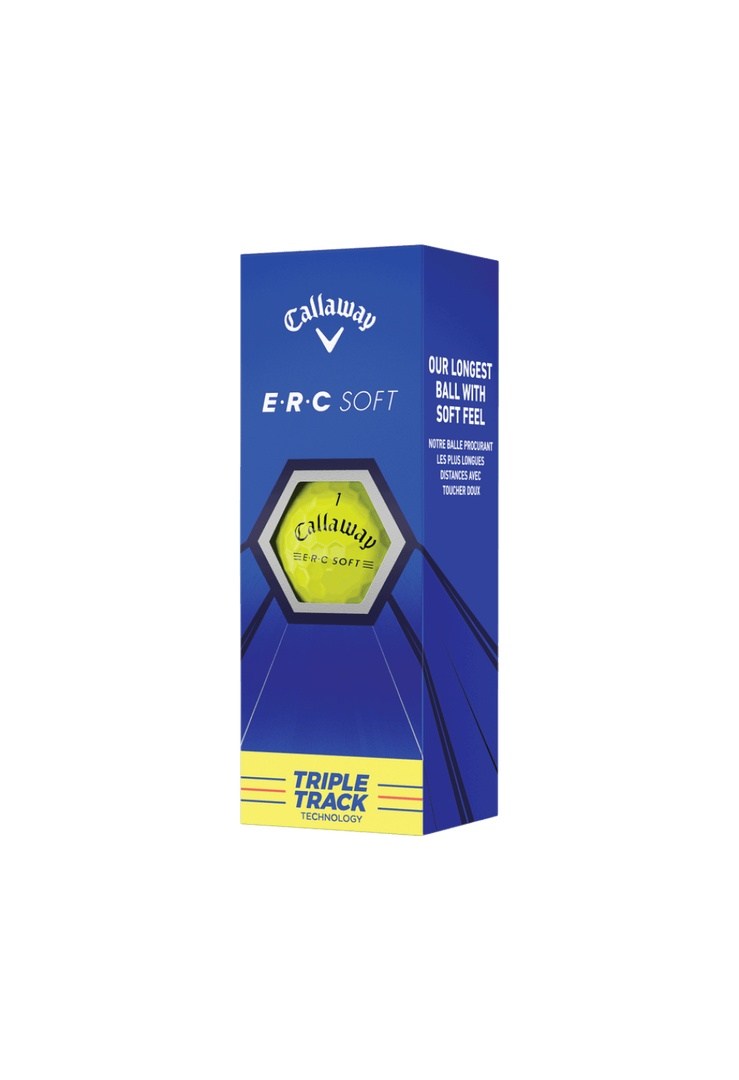 Callaway ERC Soft Triple Track Golf Balls | Yellow