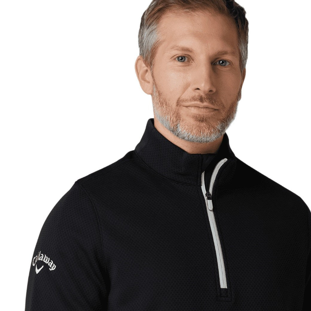 Callaway Hex Textured 1/4-Zip Golf Fleece CGKFD040