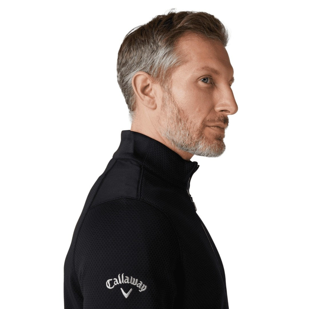 Callaway Hex Textured 1/4-Zip Golf Fleece CGKFD040