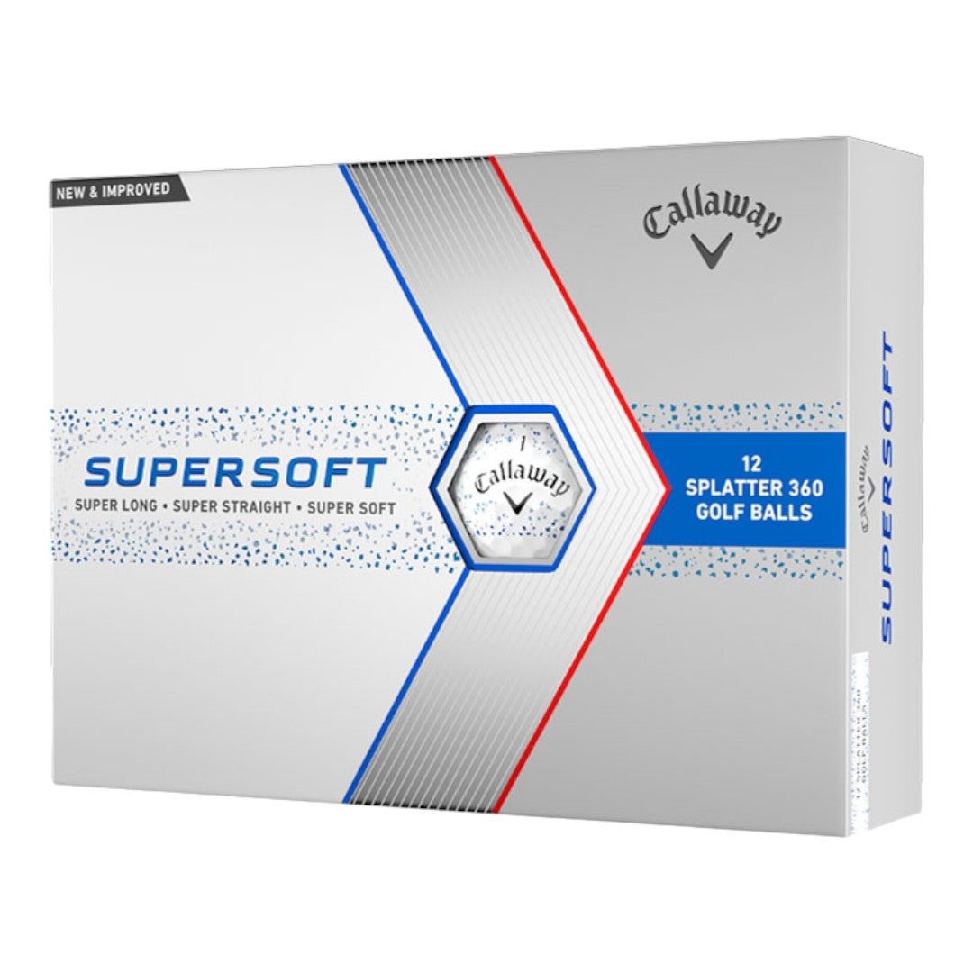 Callaway Supersoft 2024 Blue Splatter Golf Balls