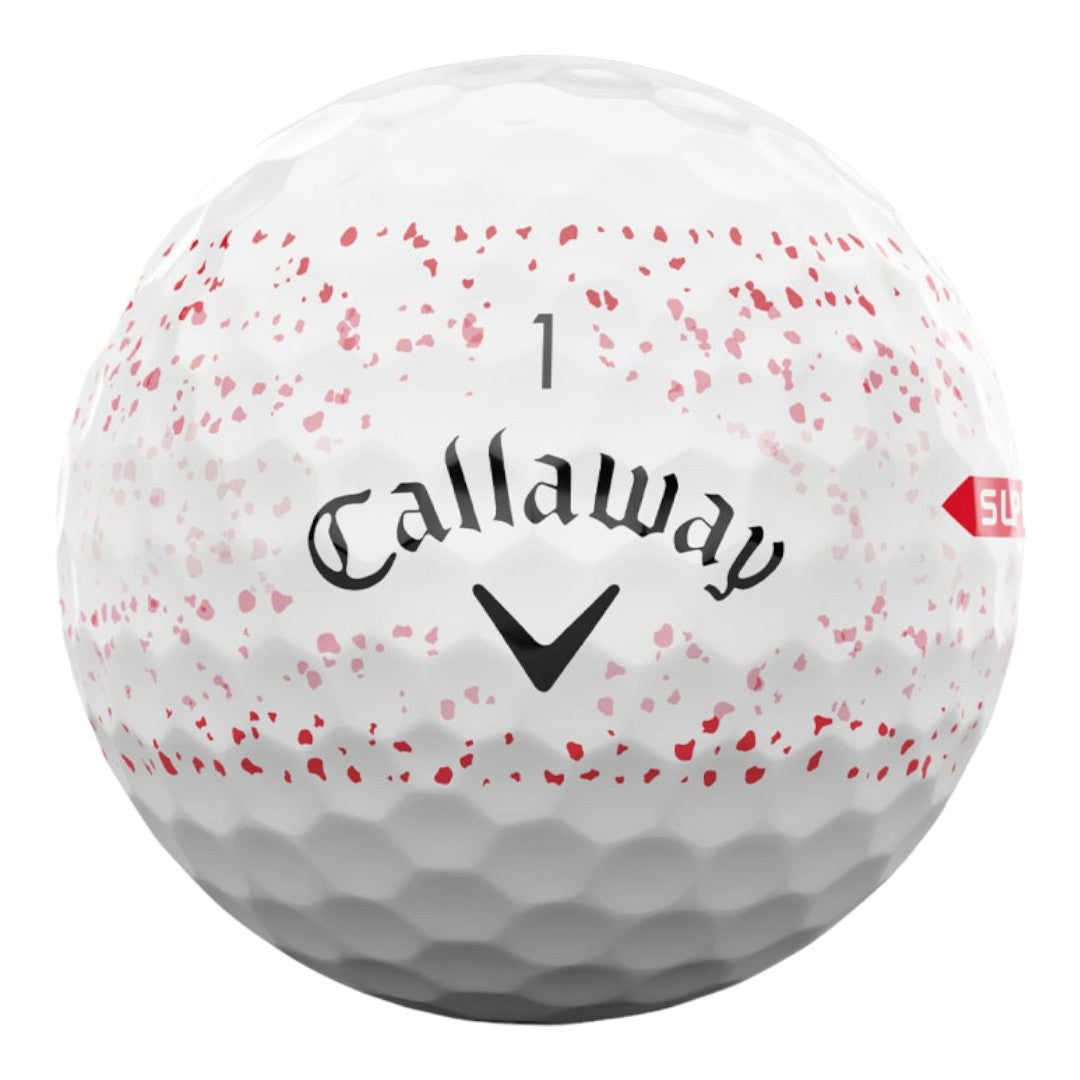 Callaway Supersoft 2024 Golf Balls Red Splatter