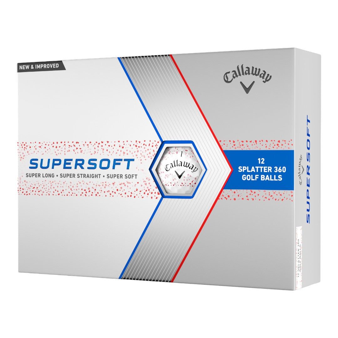 Callaway Supersoft 2024  Red Splatter Golf Balls