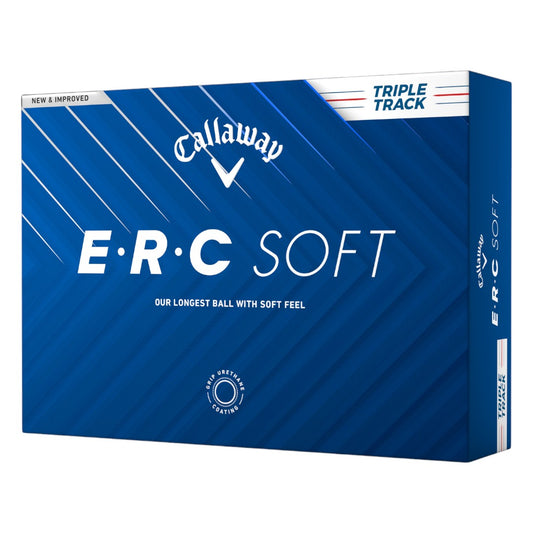 Callaway 2025 ERC Soft Triple Track Golf Balls | White