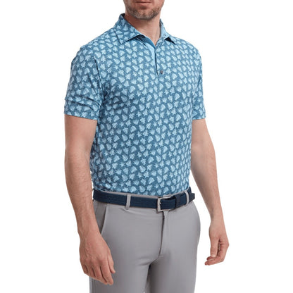 FootJoy Shadow Palm Print Pique Golf Shirt 88375