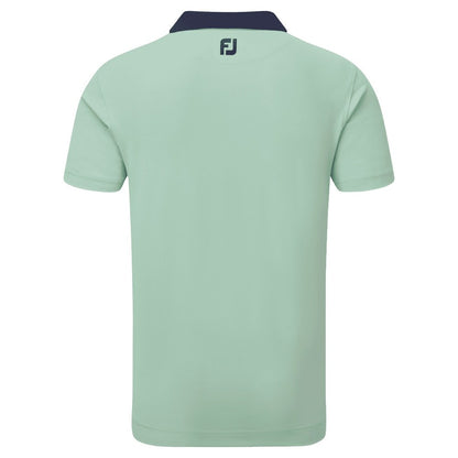 FootJoy Solid Stripe Placket Pique Golf Shirt 88380