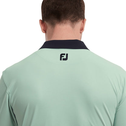 FootJoy Solid Stripe Placket Pique Golf Shirt 88380