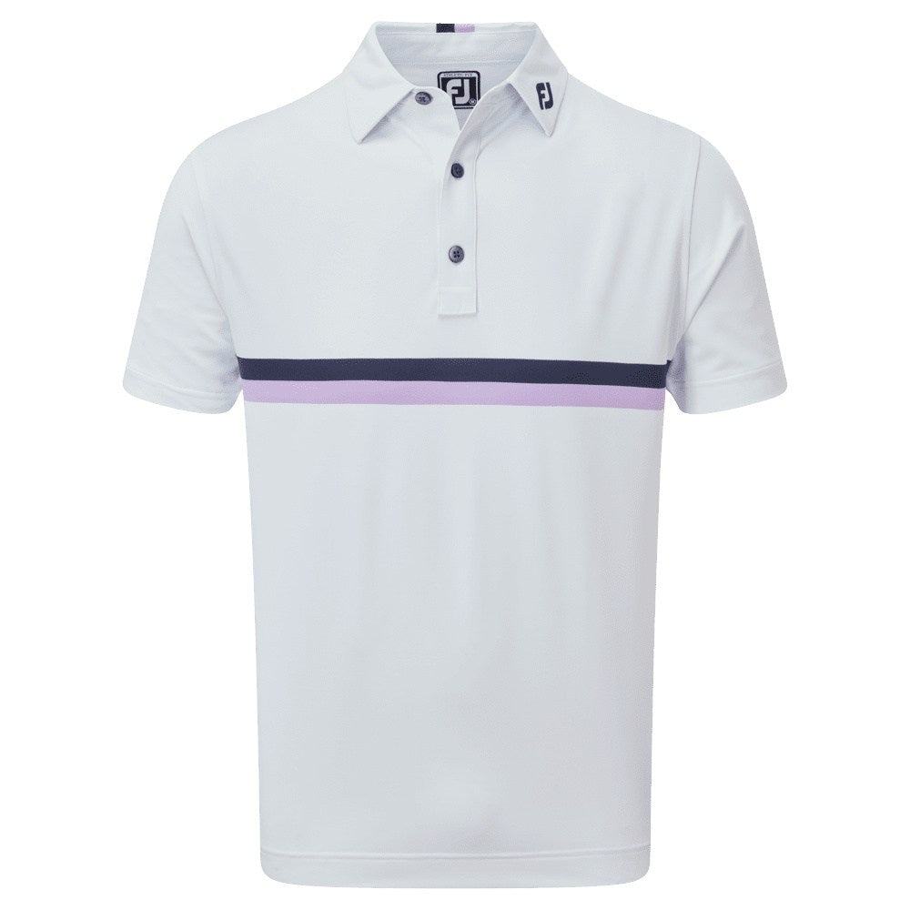 FootJoy Double Chest Band Pique Golf Polo Shirt 88389