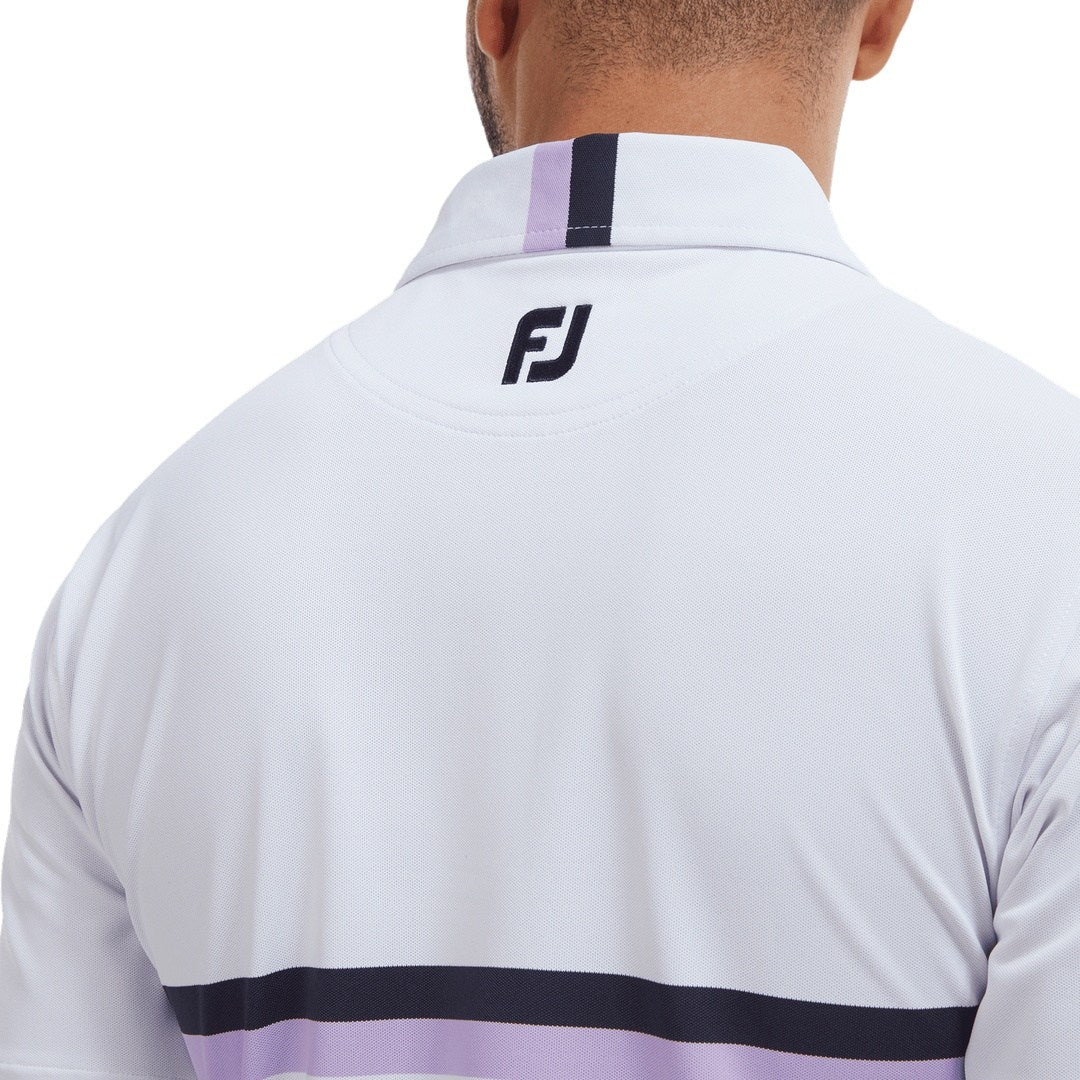 FootJoy Double Chest Band Pique Golf Polo Shirt 88389