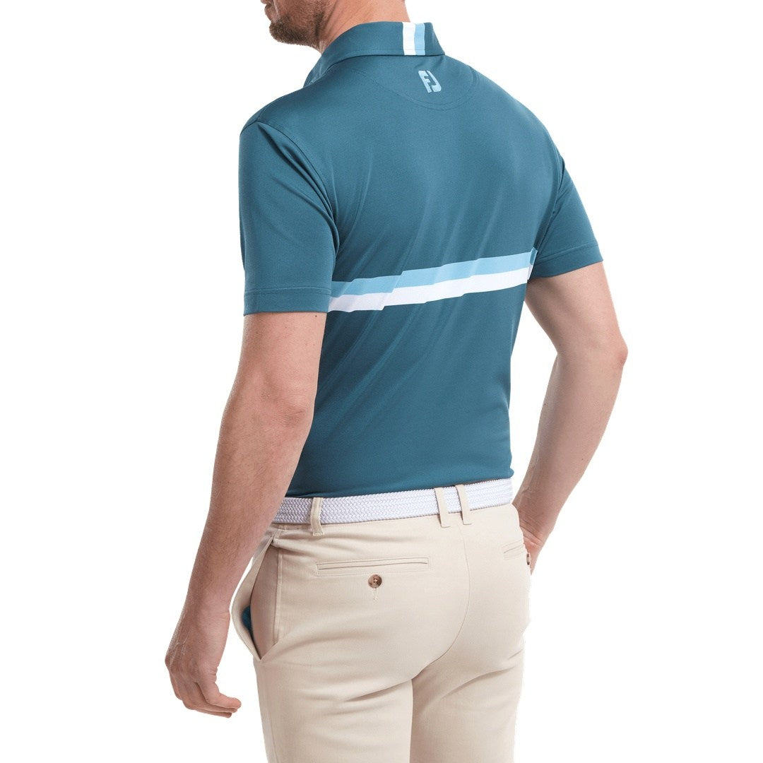 FootJoy Double Chest Band Pique Golf Polo Shirt 88391