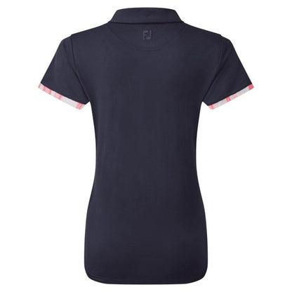 FootJoy Ladies Watercolour Trim Pique Golf Polo Shirt 88486