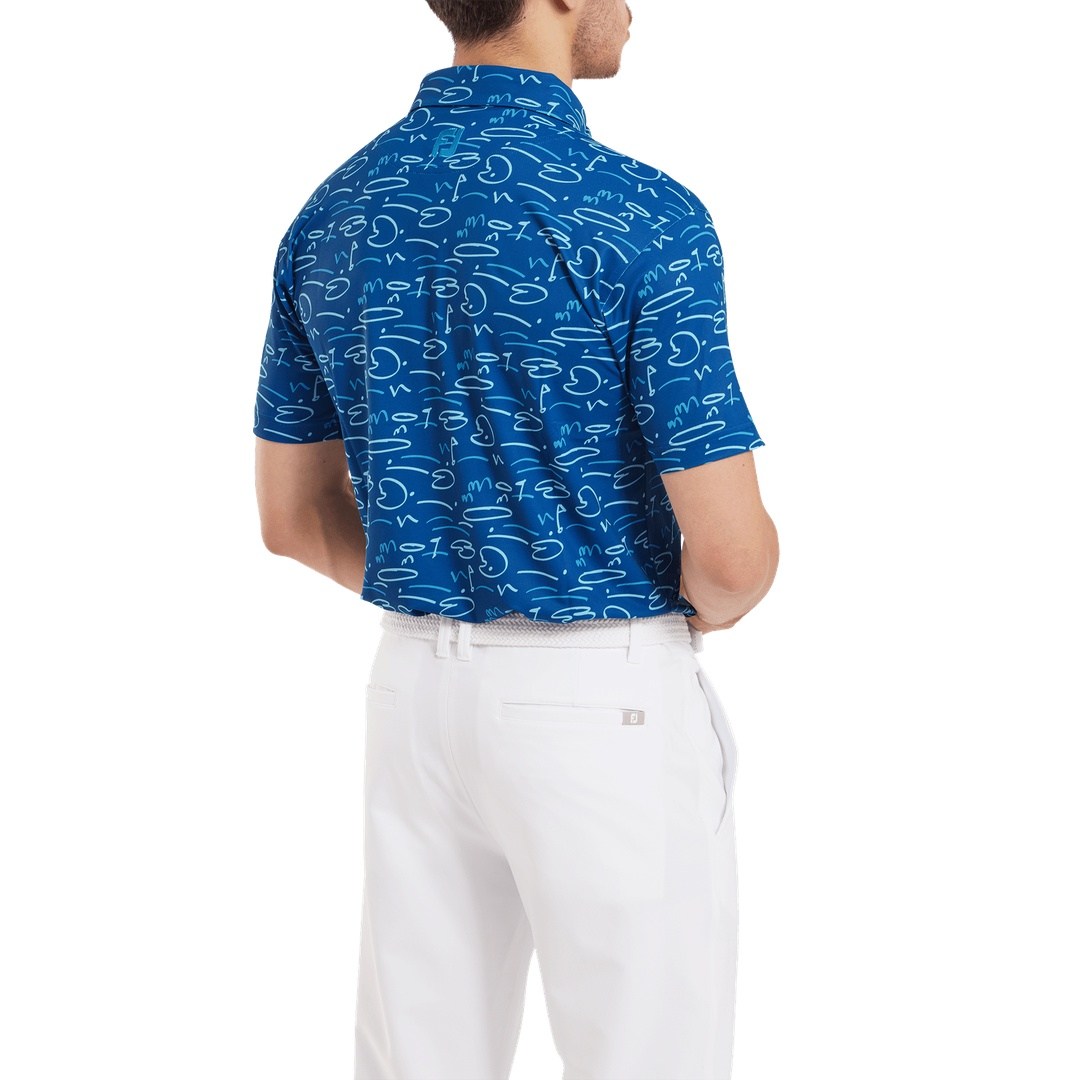 FootJoy Golf Course Doodle Golf Polo Shirt 81581