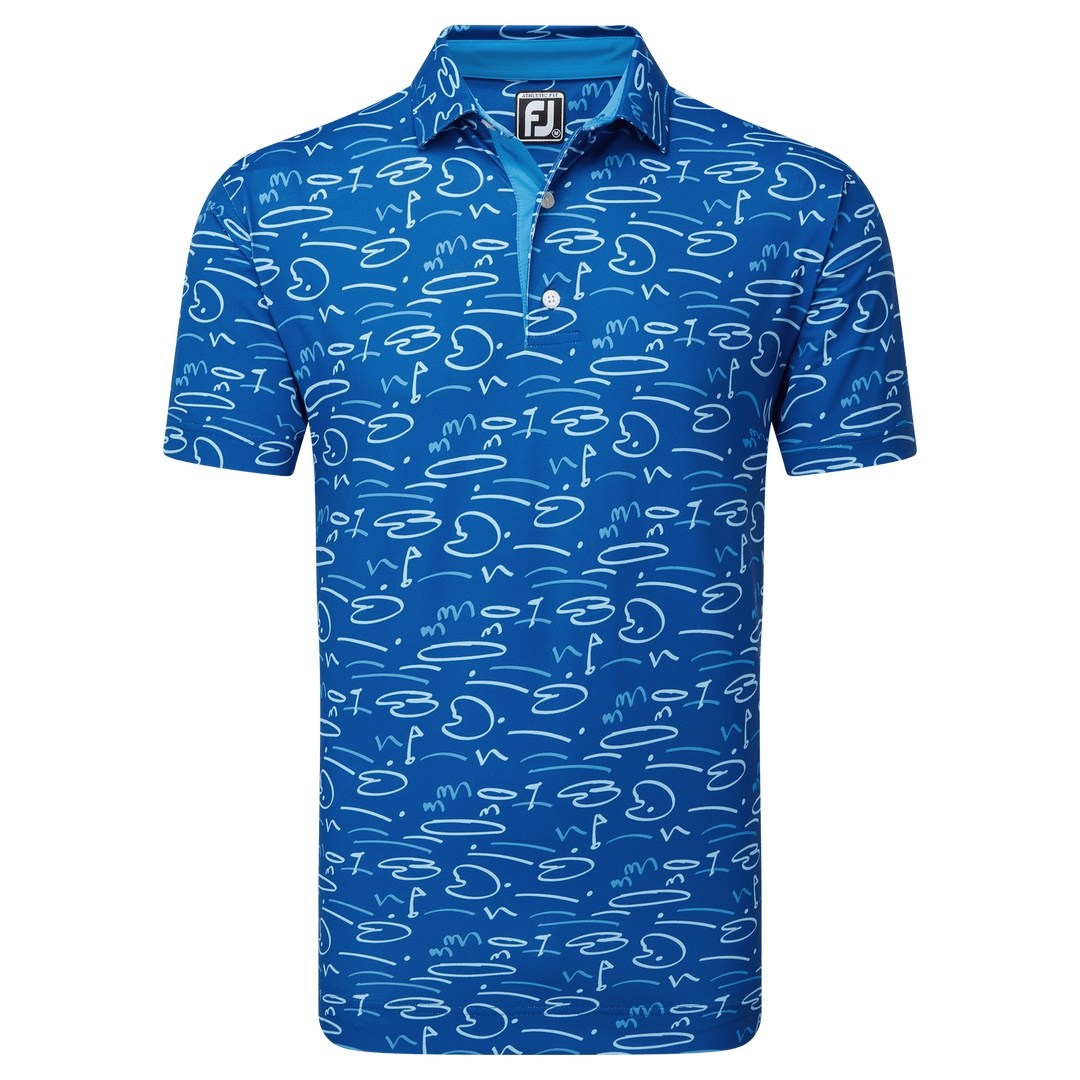 FootJoy Golf Course Doodle Golf Polo Shirt 81581