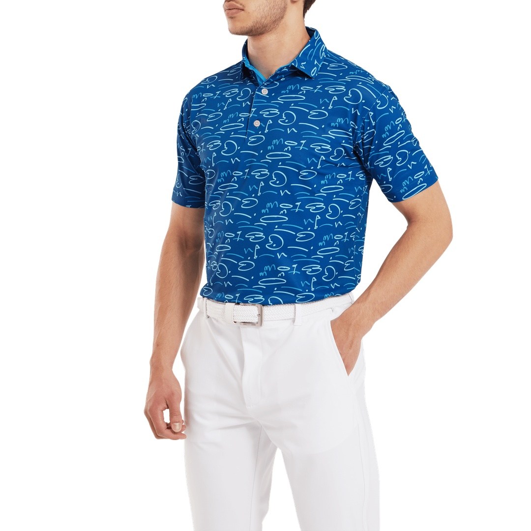 FootJoy Golf Course Doodle Golf Polo Shirt 81581