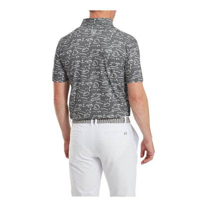 FootJoy Golf Course Doodle Pique Golf Polo Shirt 81584