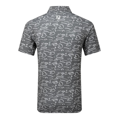 FootJoy Golf Course Doodle Pique Golf Polo Shirt 81584