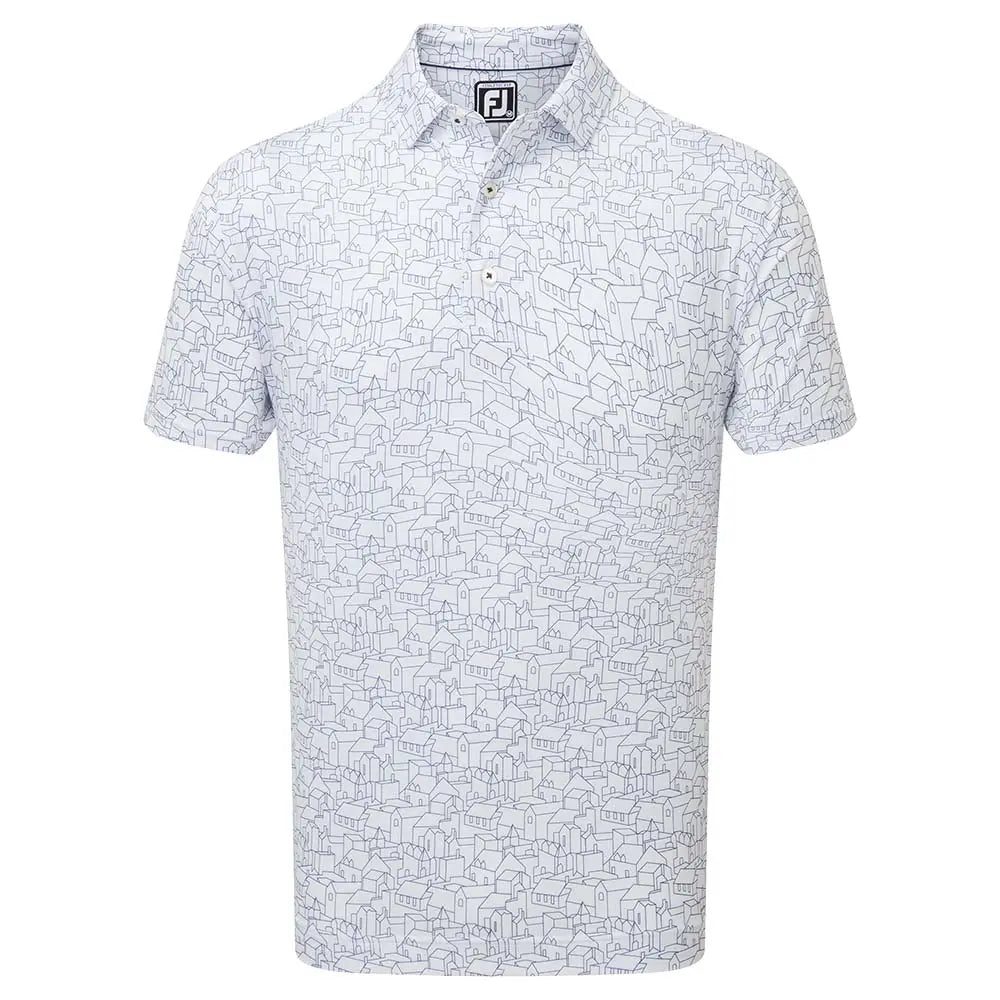 FootJoy Scottish Town Print Golf Polo Shirt 31936