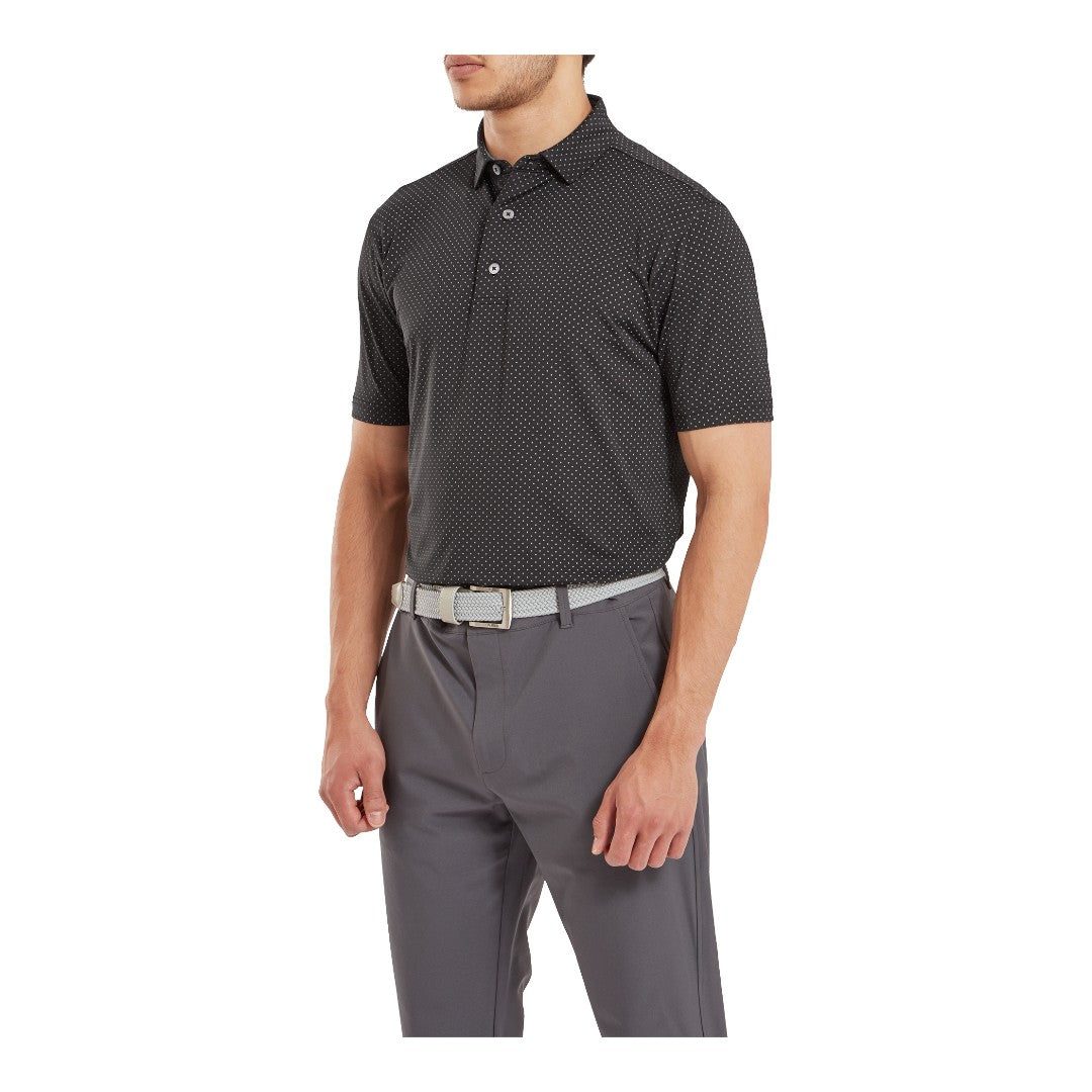 FootJoy Stretch Dot Lisle Golf Polo Shirt 81676