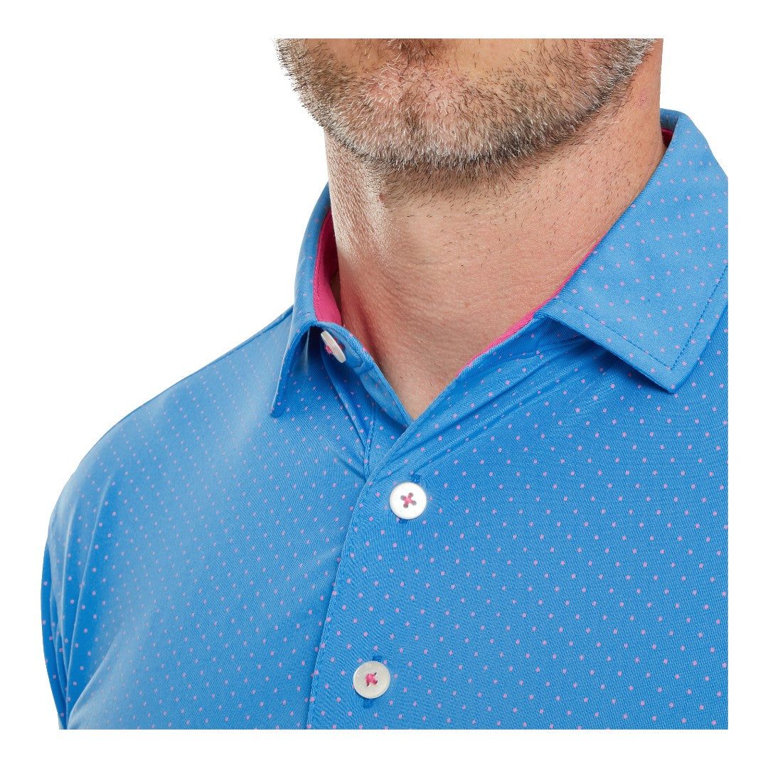 FootJoy Stretch Dot Lisle Golf Polo Shirt 81678 Clarkes Golf