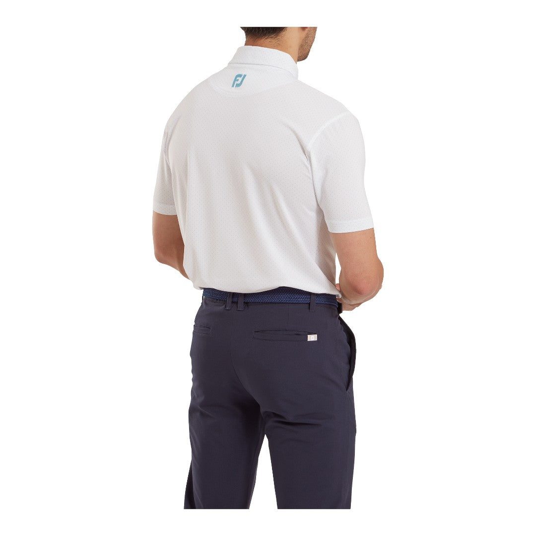 FootJoy Stretch Lisle Dot Golf Polo Shirt 81674