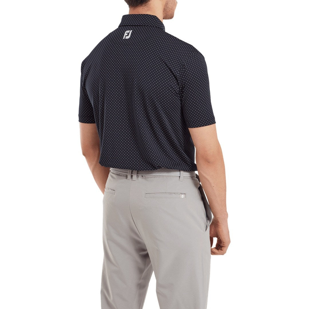 FootJoy Stretch Lisle Dot Golf Polo Shirt 81675