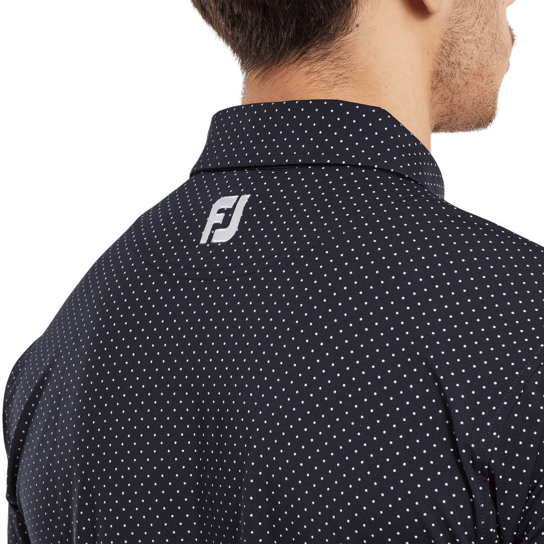 FootJoy Stretch Lisle Dot Golf Polo Shirt 81675