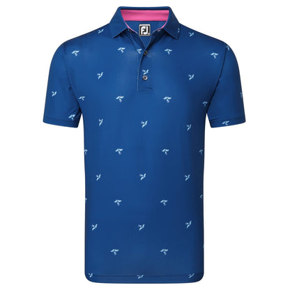 FootJoy Thistle Print Lisle Golf Polo Shirt 80887