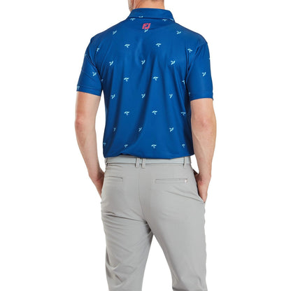 FootJoy Thistle Print Lisle Golf Polo Shirt 80887