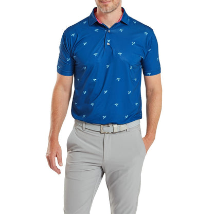 FootJoy Thistle Print Lisle Golf Polo Shirt 80887