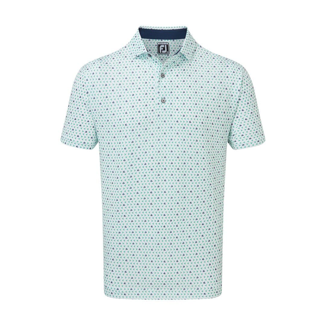 FootJoy Wasp Print Lisle Golf Polo Shirt 31934