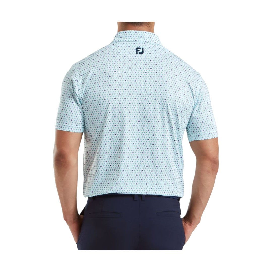 FootJoy Wasp Print Lisle Golf Polo Shirt 31934