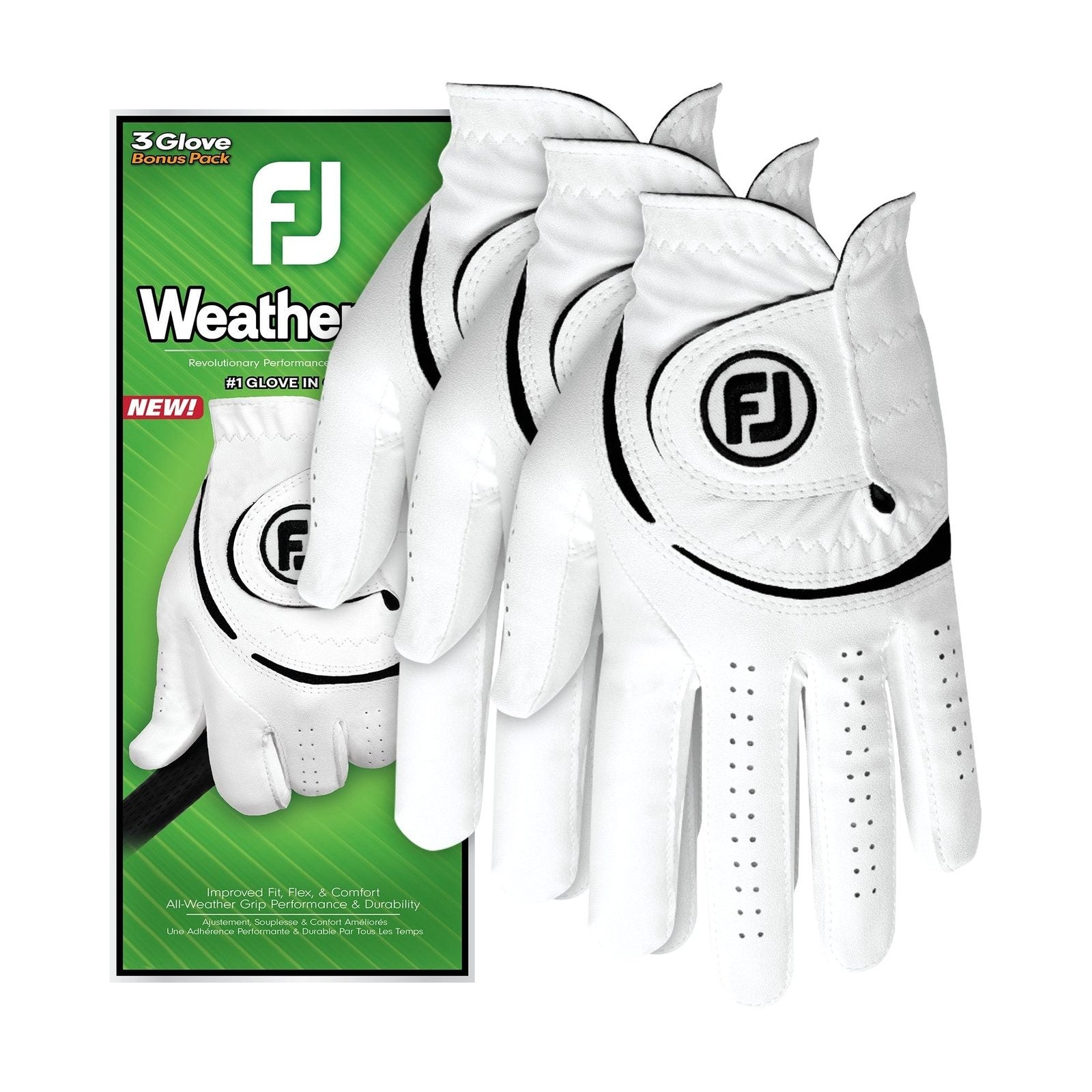 Footjoy WeatherSof Golf Glove 66198 | 3 Pack