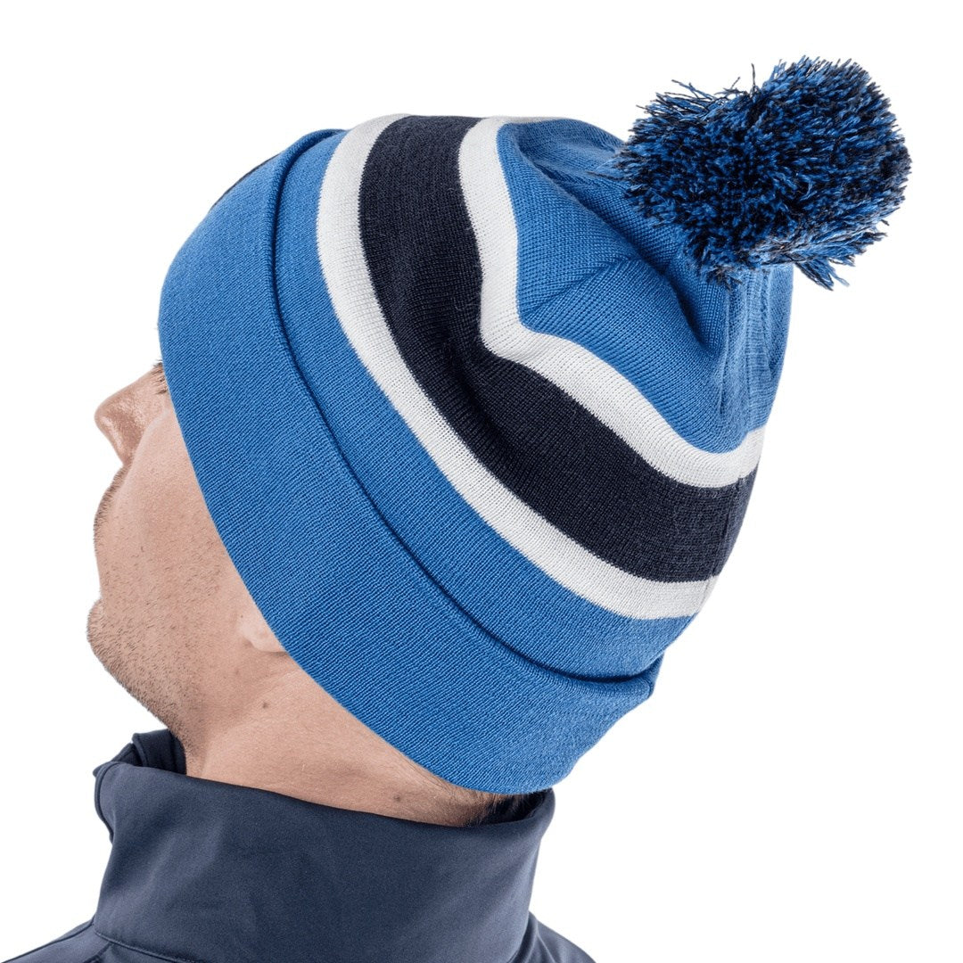 Galvin Green Leighton Golf Beanie Blue Navy White Clarkes Golf