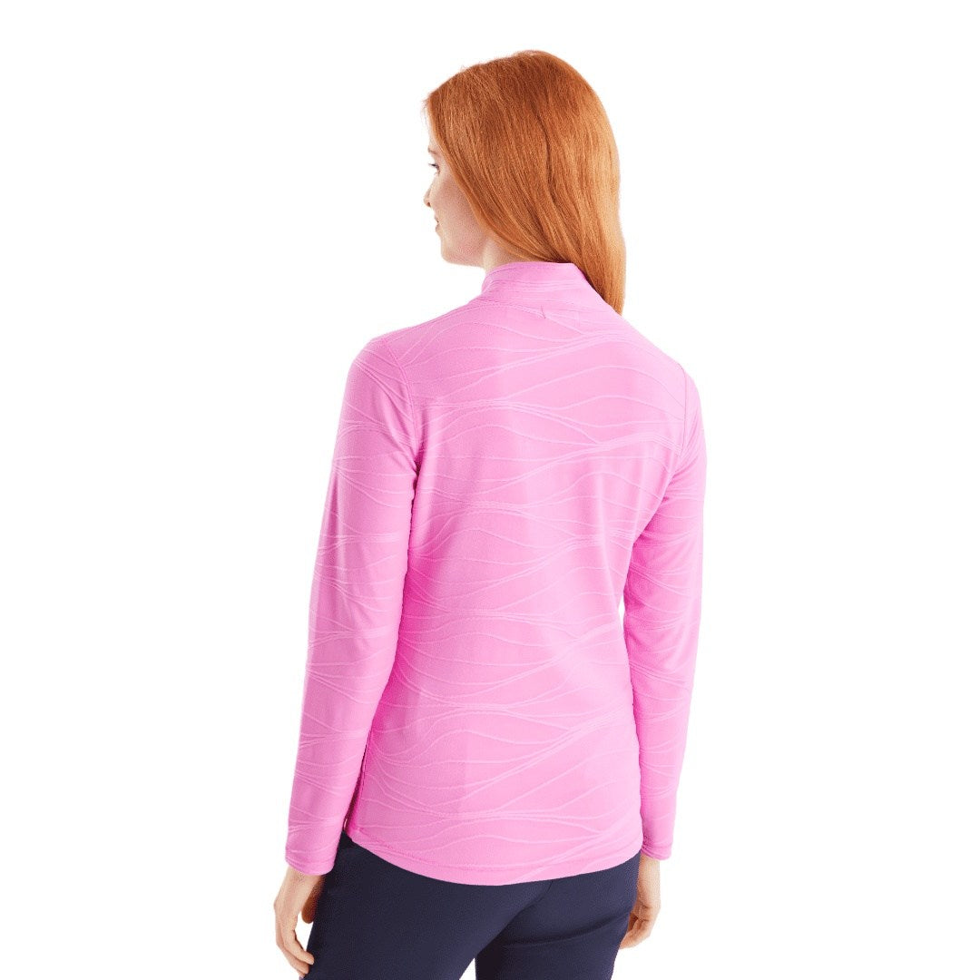 Green Lamb Ladies Kizzy Linear Zip Neck Golf Top AG23987