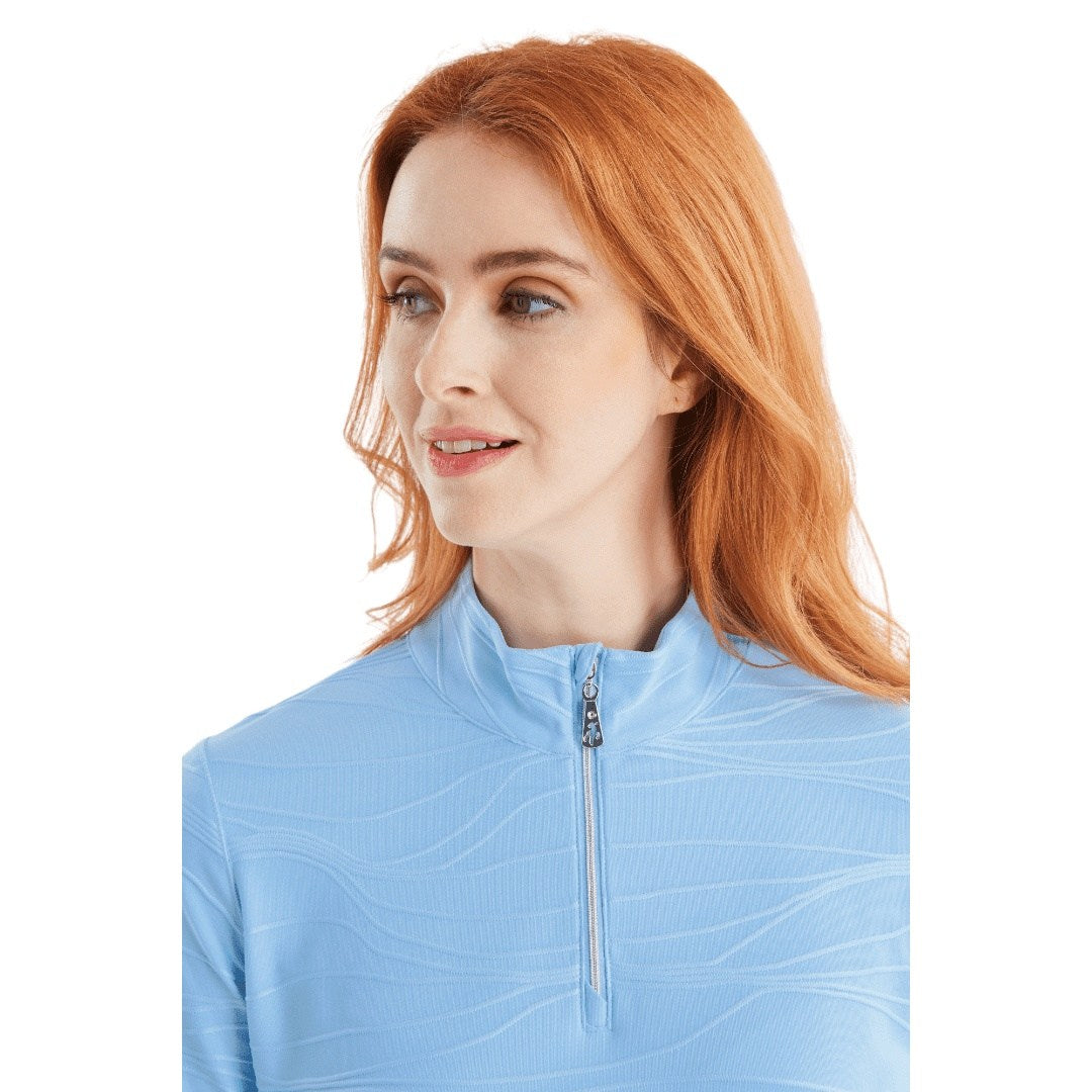 Green Lamb Ladies Kizzy Linear Zip Neck Golf Top AG23987