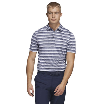 adidas 2-Colour Stripe Golf Polo Shirt HS7579