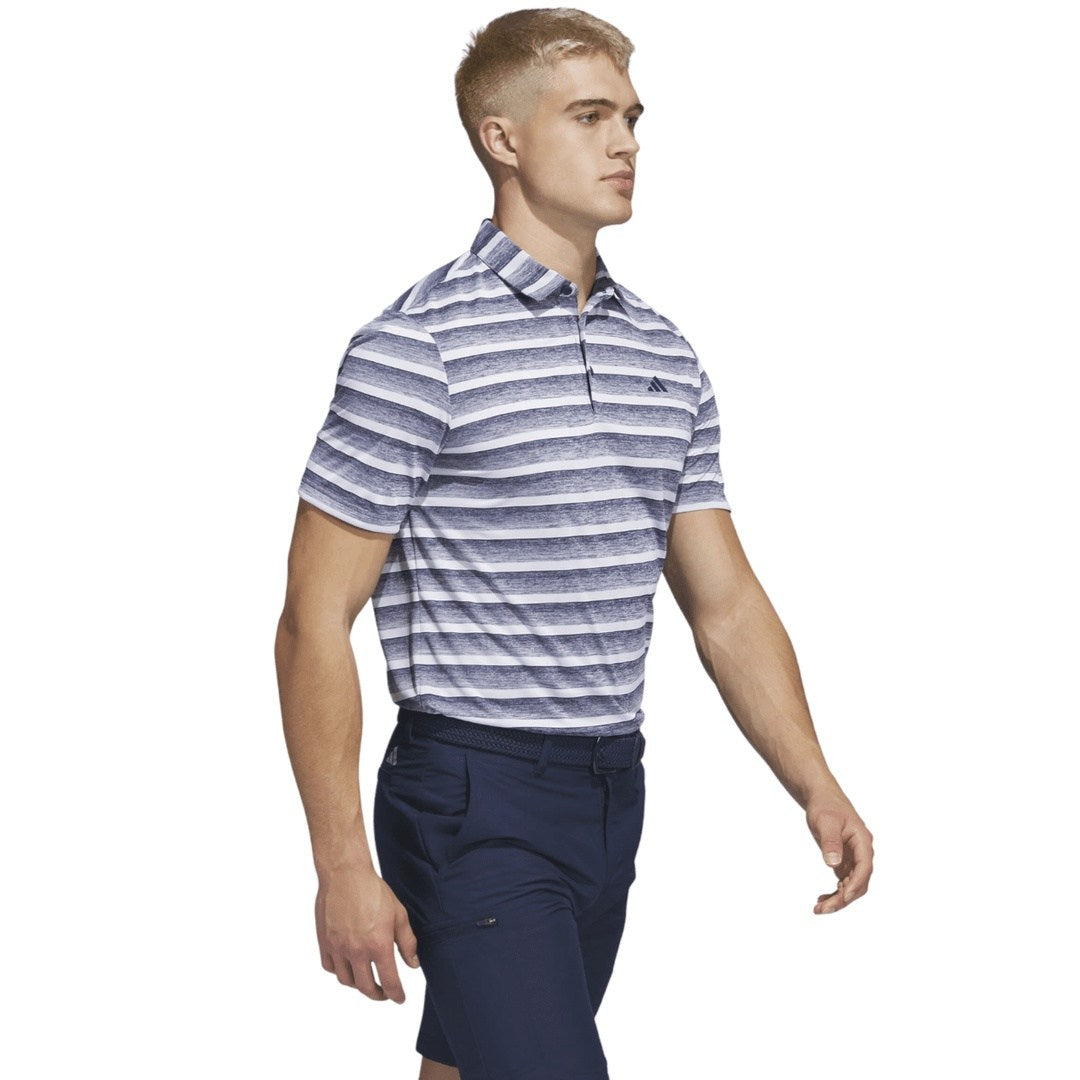 adidas 2-Colour Stripe Golf Polo Shirt HS7579