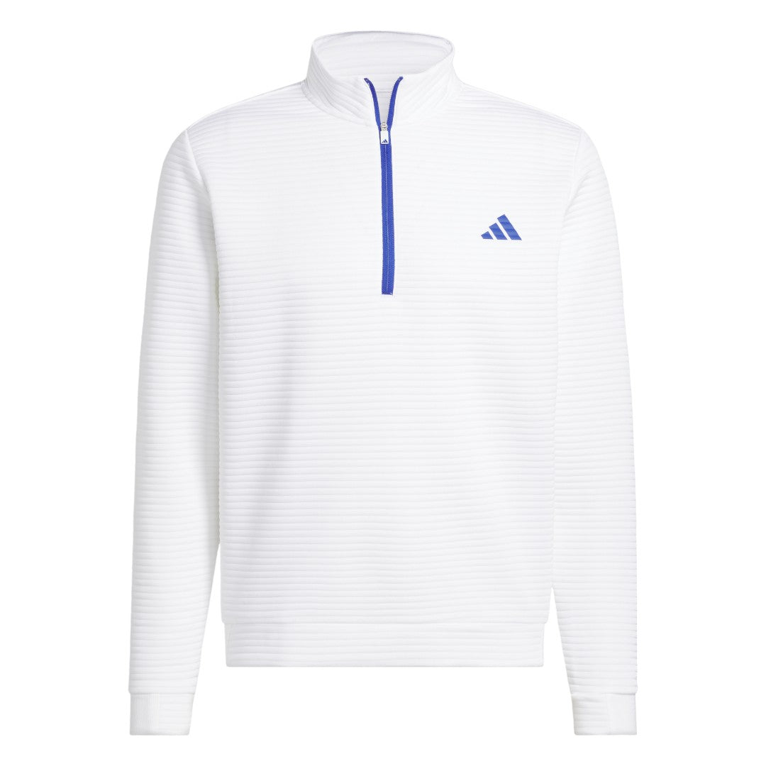 adidas Ultimate365 DWR Textured 1/4 Zip Golf Mid Layer IL0559