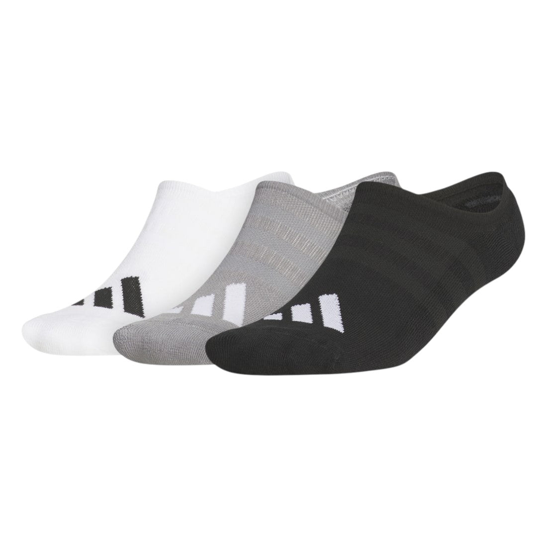 adidas 3 Pack No Show Golf Socks JI9115