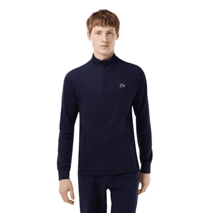 Lacoste Inset Crew Neck 1/4 Zip Golf Midlayer SH5221