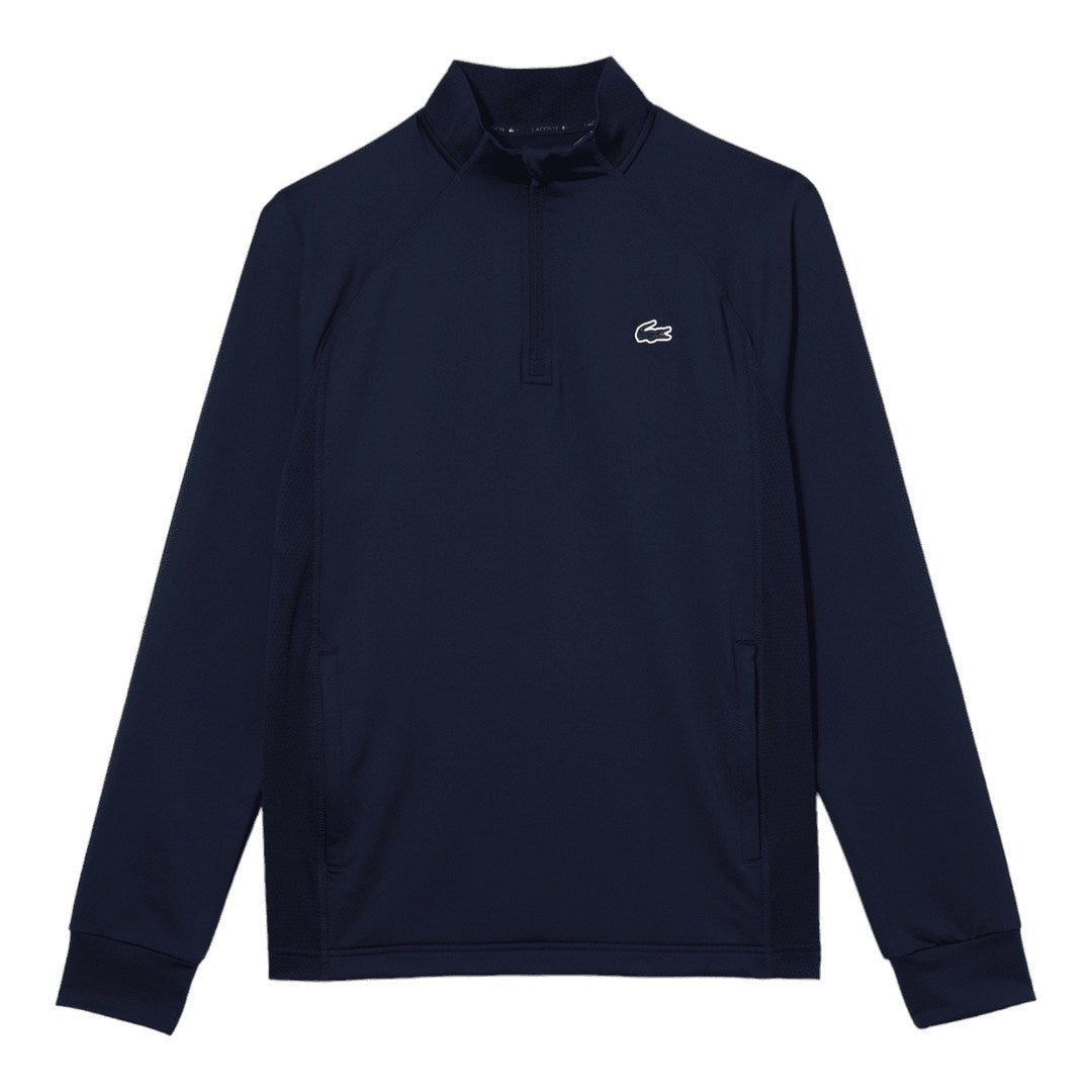 Lacoste Inset Crew Neck 1/4 Zip Golf Midlayer SH5221