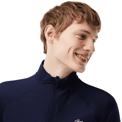 Lacoste Inset Crew Neck 1/4 Zip Golf Midlayer SH5221