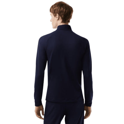 Lacoste Inset Crew Neck 1/4 Zip Golf Midlayer SH5221