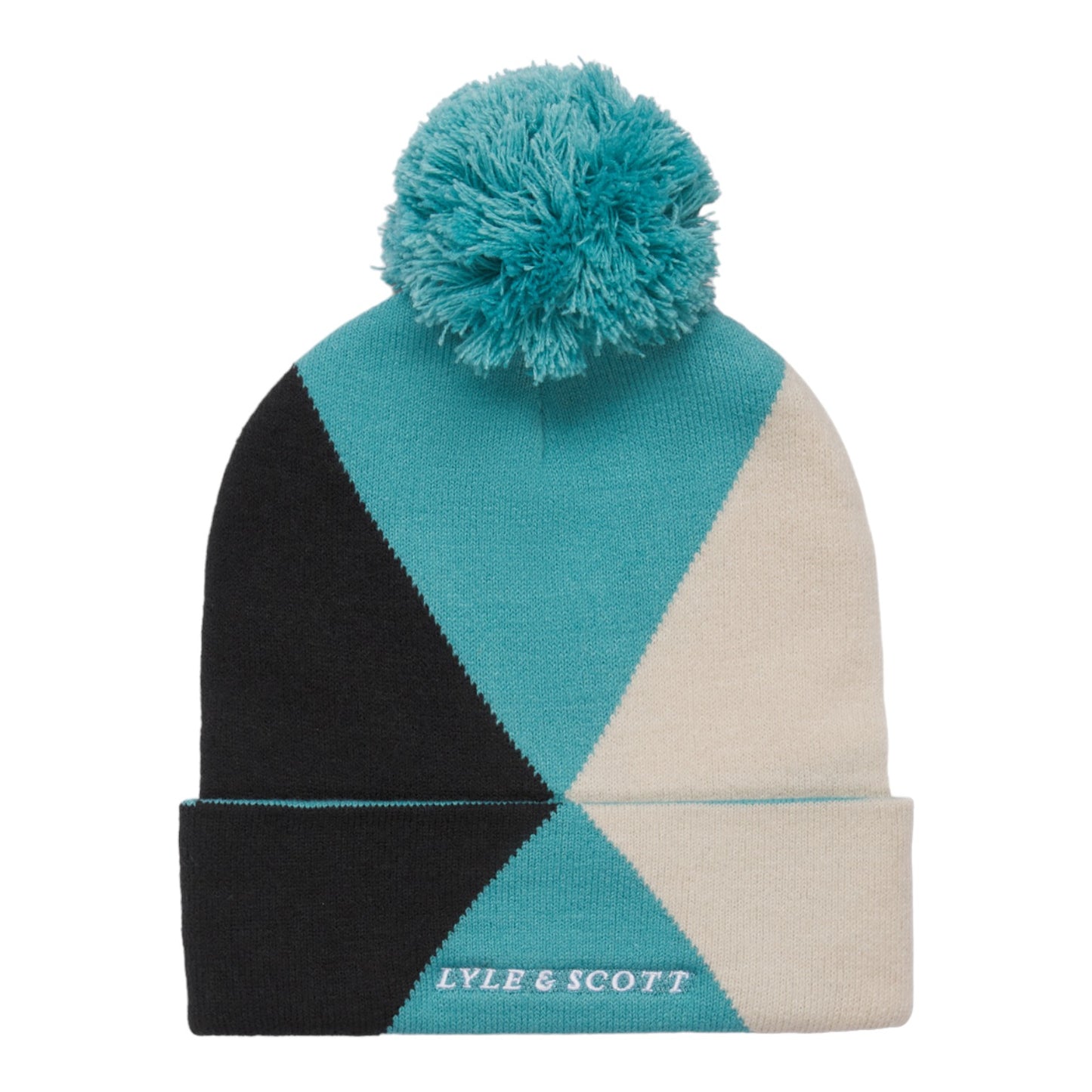 Lyle & Scott Argyle Golf Bobble Beanie HE1903G